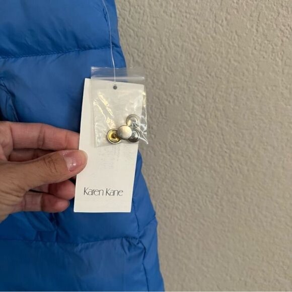 Karen Kane Caddie Baby Blue Puffer Vest Size XS - Picture 5 of 10